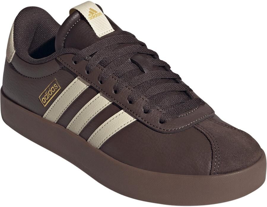 Adidas VL COURT 3.0 damessneakers leren veterschoenen KI4574 Brown Vanilla - Foto 2