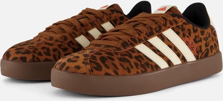 Adidas Sportswear VL Court sneakers bruin dierenprint wit - Foto 5