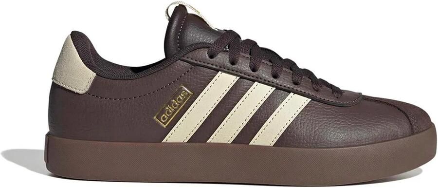 Adidas VL COURT 3.0 damessneakers leren veterschoenen KI4574 Brown Vanilla