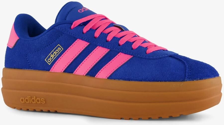 Adidas dames VL COURT BOLD plateau sneaker schoen KH9462 Blue Pink