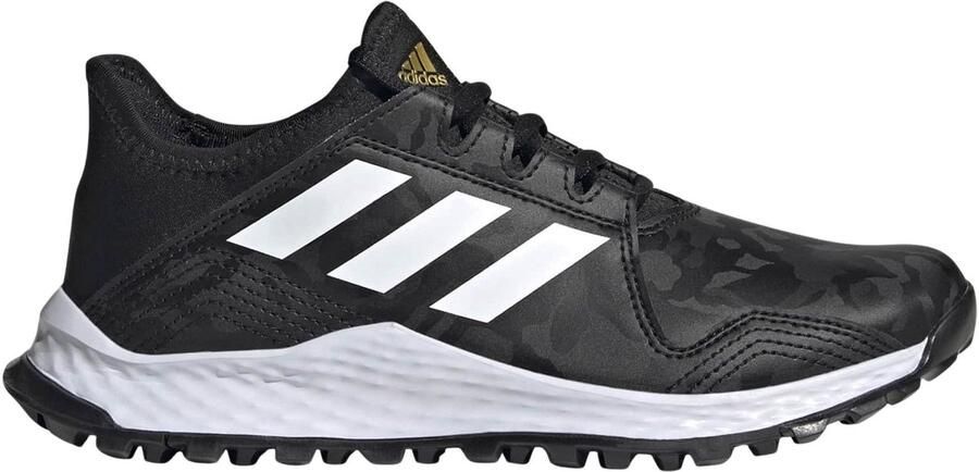 Adidas Hockey Youngstar hockeyschoenen Black white gold met. Hockey Hockeyschoenen Veld