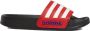 Adidas Performance Adilette Shower badslippers zwart wit rood Jongens Meisjes Rubber 33 - Thumbnail 2