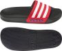 Adidas Perfor ce Adilette Shower badslippers zwart wit rood Rubber 33 - Thumbnail 2