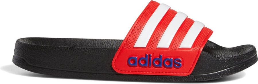 Adidas Perfor ce Adilette Shower badslippers zwart wit rood Rubber 35 - Foto 5