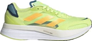 Adidas Adizero Boston 10 Heren Sportschoenen Hardlopen Weg oranje geel
