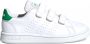 Adidas Advantage C Jongens Sneakers Ftwr White Green Grey Two F17 - Thumbnail 4