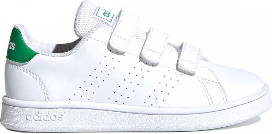Adidas Advantage C Jongens Sneakers Ftwr White Green Grey Two F17