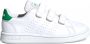 Adidas Advantage C Jongens Sneakers Ftwr White Green Grey Two F17 - Thumbnail 1