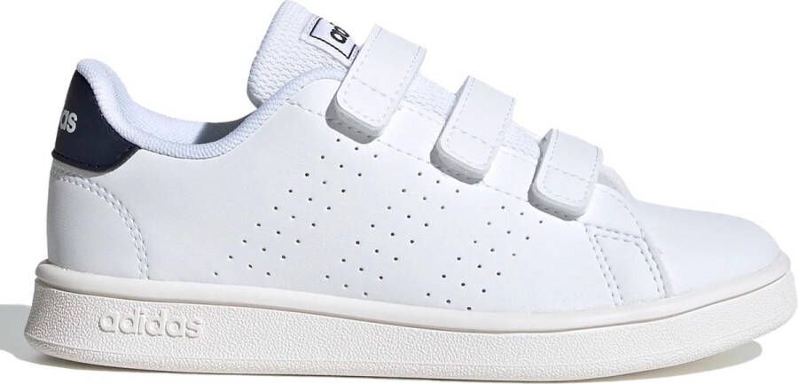 Adidas Advantage Wit-Blauwe Sneaker Velcro