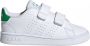 Adidas Advantage I Jongens Sneakers Ftwr White Green Grey Two F17 - Thumbnail 1
