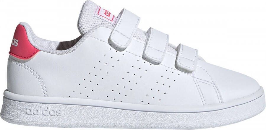 Adidas Advantage C Meisjes Sneakers Ftwr White Real Pink S18 Ftwr White