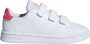 Adidas Advantage C Meisjes Sneakers Ftwr White Real Pink S18 Ftwr White - Thumbnail 1