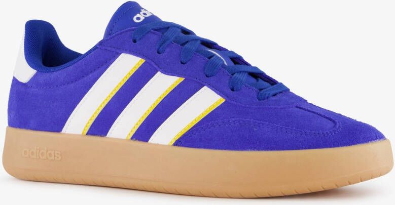 Adidas Barreda heren sneakers blauw wit 1 3 Echt leer Uitneembare zool