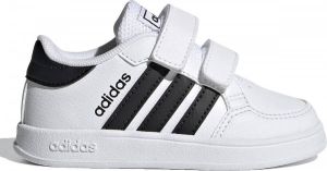 Adidas Breaknet Sneakers Wit Zwart Kinderen