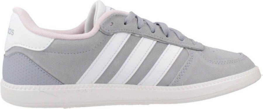 Adidas Breaknet suede dames sneakers grijs wit Echt leer Uitneembare zool