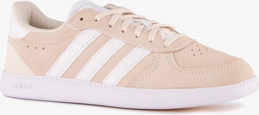 Adidas Breaknet suede dames sneakers roze wit 1 3 Echt leer Uitneembare zool - Foto 2