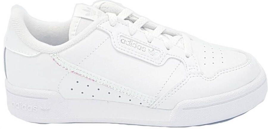 Adidas Originals Continental 80 C leren sneakers wit zilver