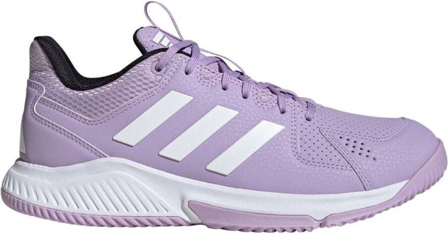 Adidas Court Flight Indoor Sportschoenen Voor Dames Paars 1 3 Vrouw
