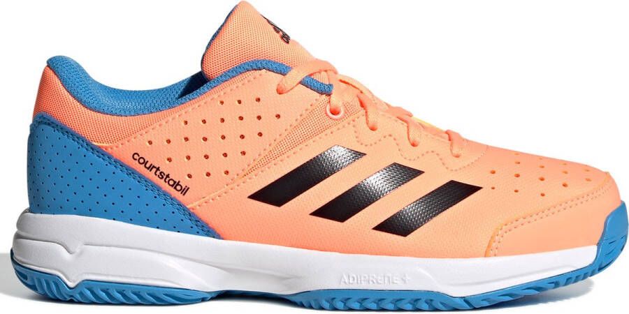 Adidas Court Stabil kinderen Sportschoenen Volleybal Indoor oranje blauw