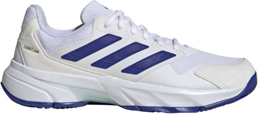 Adidas Courtjam Control 3 Hardcourt Schoenen Wit Blauw 2 3 Man