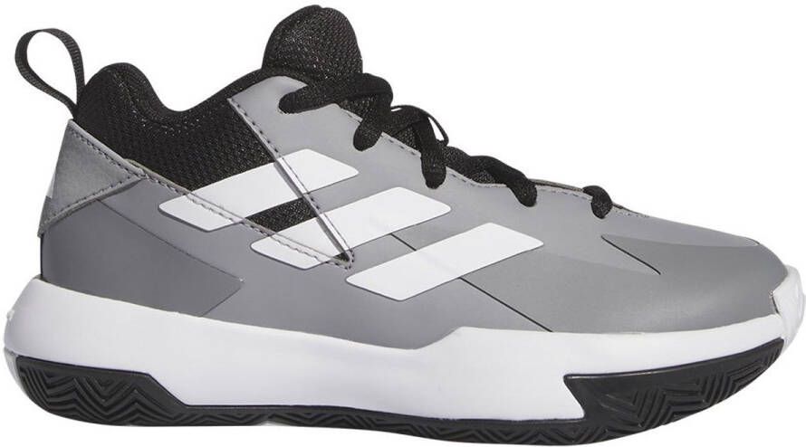 Adidas Cross Em Up Select Court Junior Basketbalschoenen Grijs Man