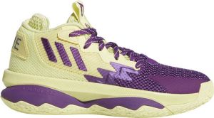 Adidas Dame 8 Schoenen Sportschoenen Volleybal Indoor geel paars