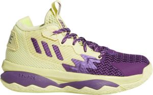Adidas Dame 8 Schoenen Sportschoenen Volleybal Indoor geel paars