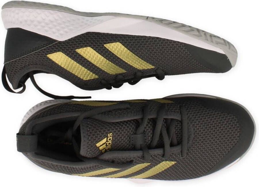 Adidas APAC Halo Multi-Court Tennisschoenen Grey Six Gold Metallic Cloud White Dames