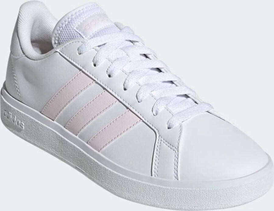 Adidas grand court base 2.0 sneakers wit roze dames