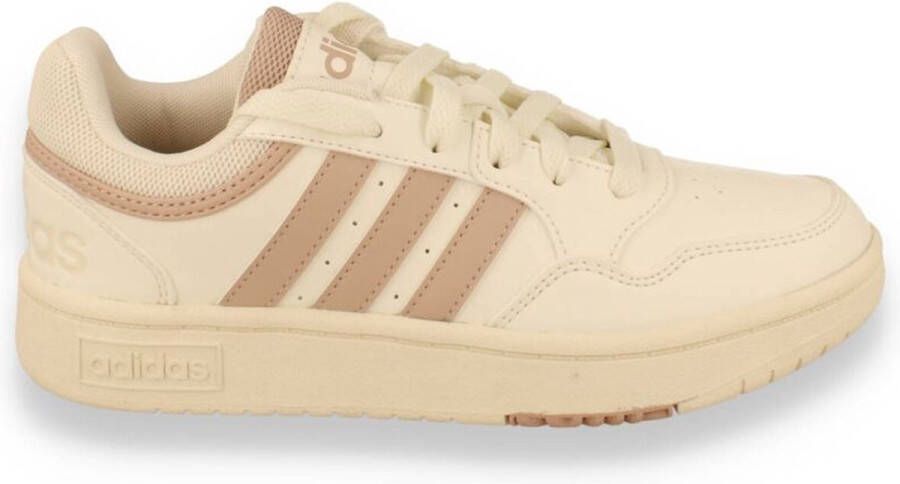 Adidas HOOPS 3.0 Low Dames Classic Sneakers Schoenen Wit-Gold HP7972 - Foto 4