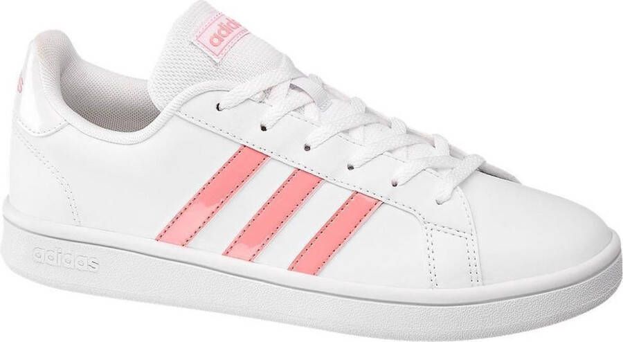 Adidas Grand court base sneakers wit roze dames