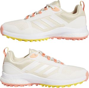 Adidas Dames Zoysia Golfschoen White Orange Yellow Maat : 39 1 3