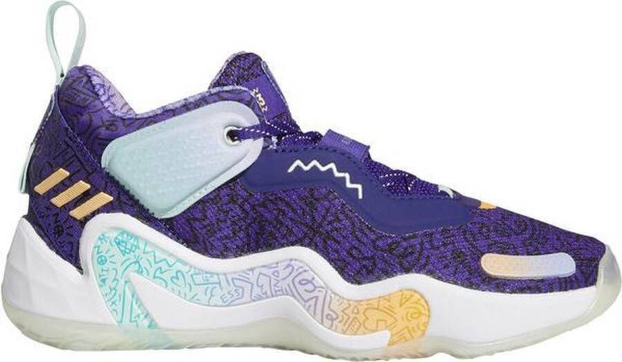 Adidas D.O.N. Issue 3 kinderen Sportschoenen Volleybal Indoor paars