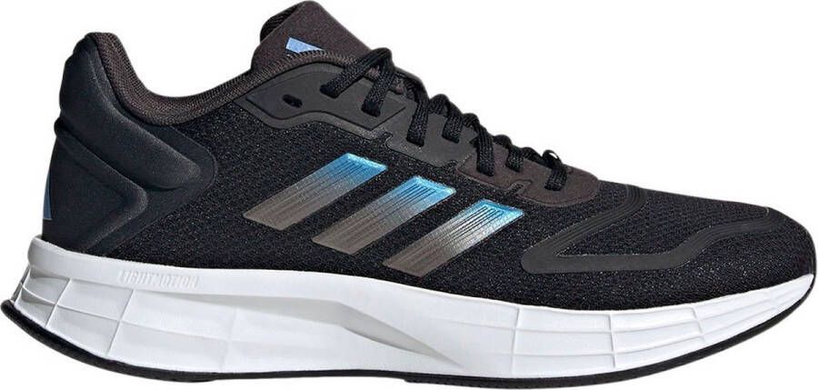 Adidas Performance Duramo 10 hardloopschoenen zwart lichtblauw metallic