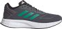 Adidas Performance Duramo 10 hardloopschoenen grijs groen - Thumbnail 2