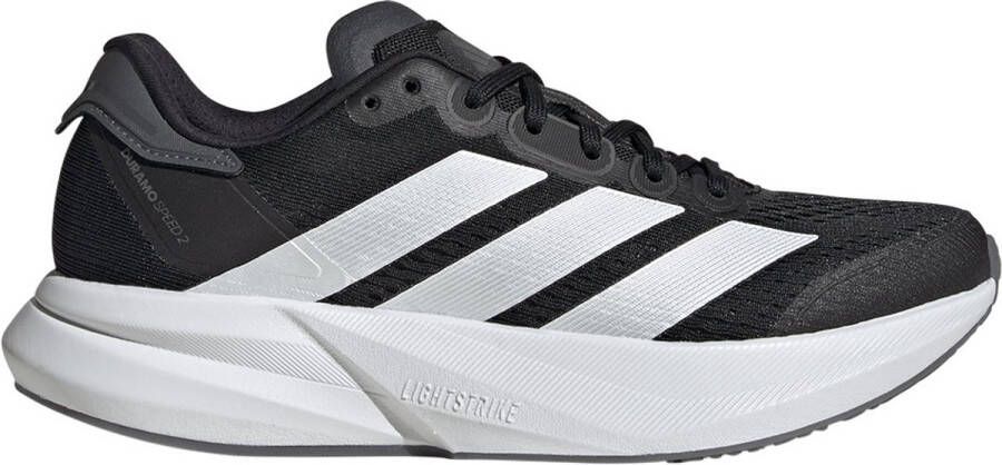 Adidas Performance Duramo Speed 2 hardloopschoenen zwart wit grijs - Foto 2