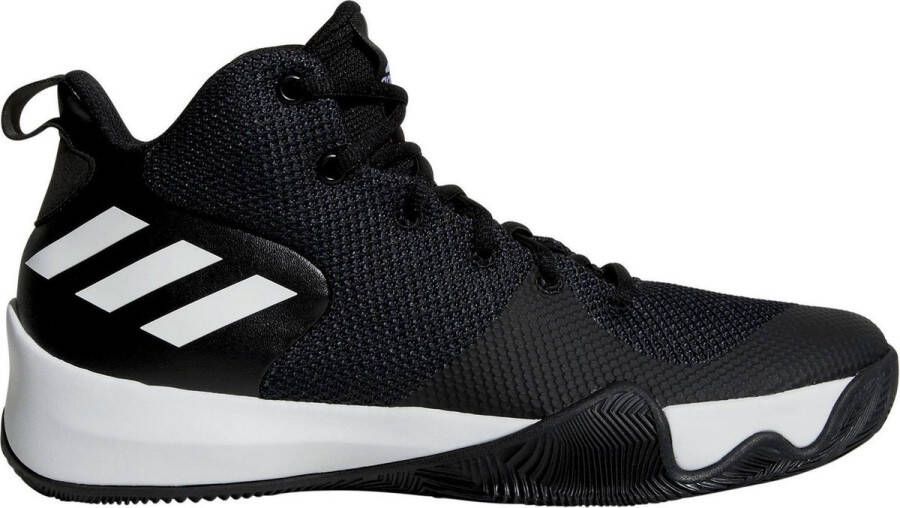 Adidas Explosive Flash Basketbalschoenen 2 3 Mannen zwart wit