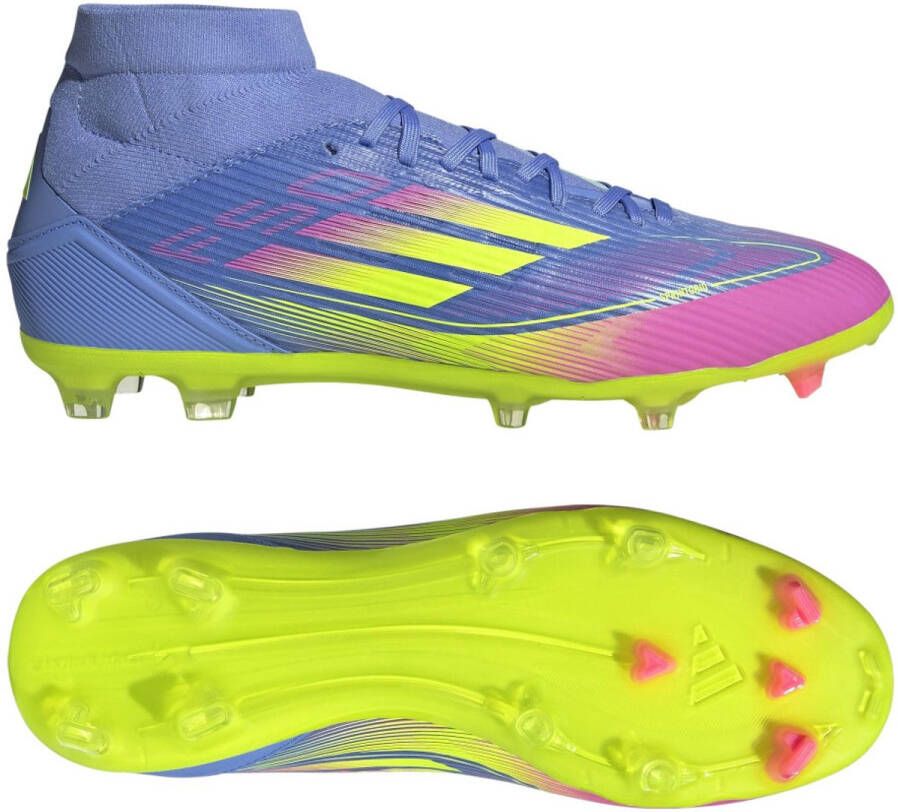 Adidas f50 league fg mg mid Voetbal schoen firm ground heren Blauw