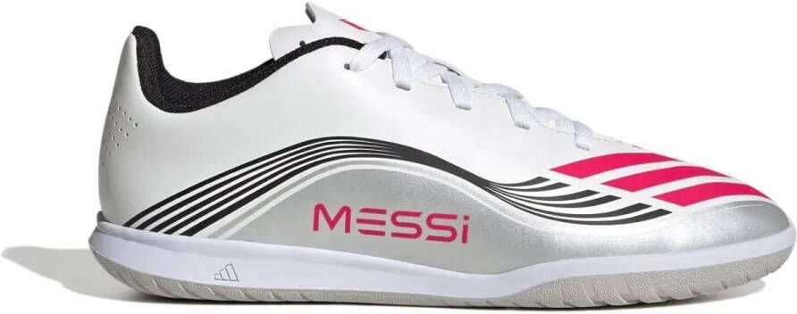 Adidas Perfor ce F50 Messi Club junior voetbalschoenen wit rood grijs - Foto 2