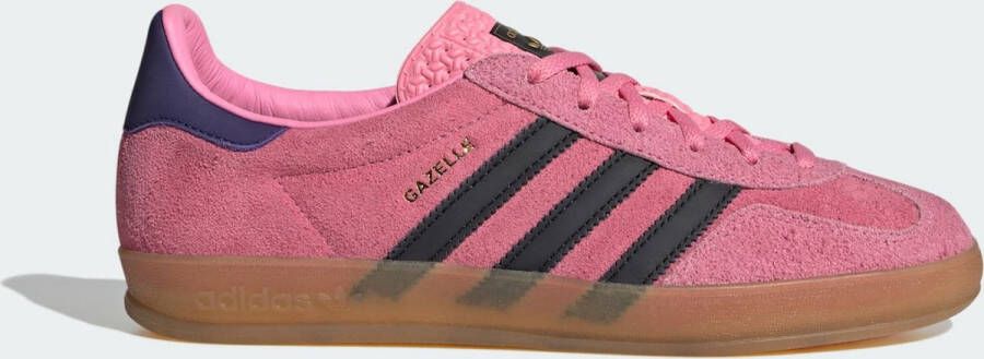 Adidas Originals Gazelle Indoor W Sneaker Gazelle bliss pink core black collegiate purple maat: 40 2 3 beschikbare maaten:36 2 3 38 40 2 3