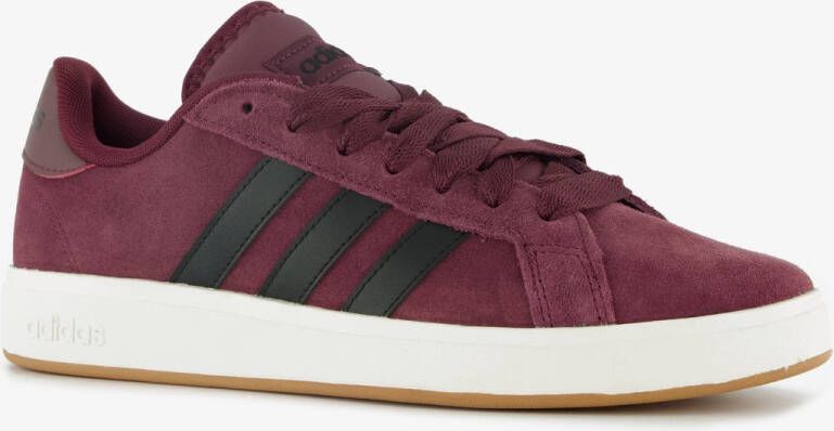 Adidas Grand Court Base 00s suede heren sneakers bordeauxrood 1 3 Uitneembare zool