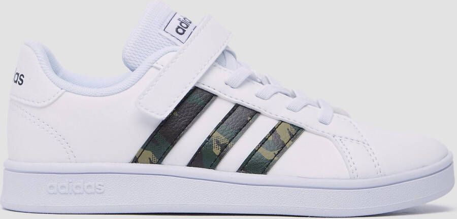 Adidas Grand Court Camouflage Sneakers Wit Kinderen