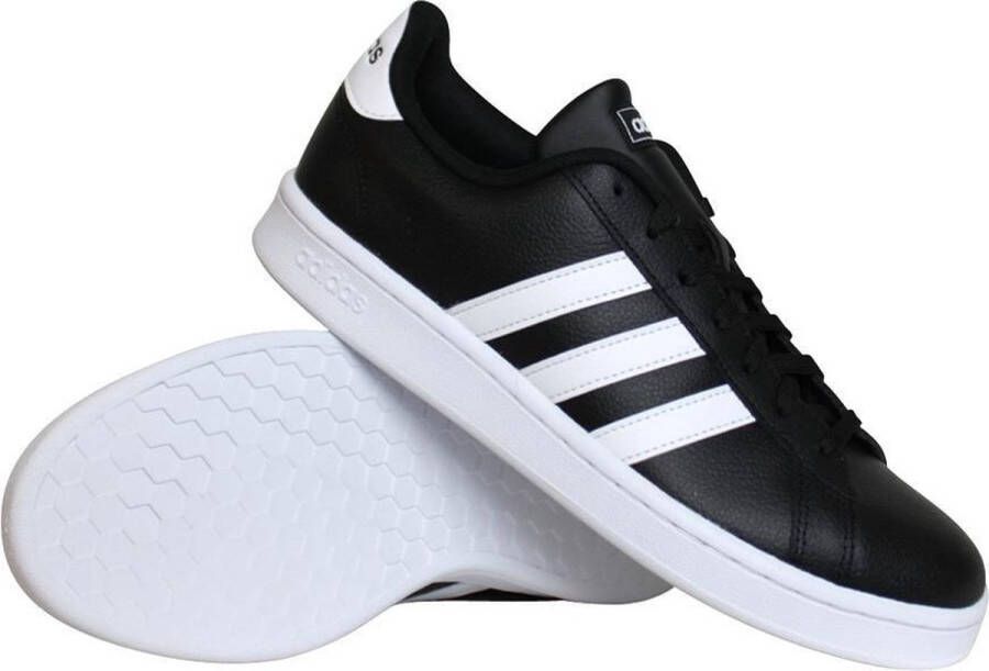 adidas Grand Court Heren Sneakers Core Black Ftwr White Ftwr White