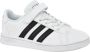 Adidas Originals Kinder gympen met klittenbandsluiting en elastische veters Grand Court Wit - Thumbnail 2