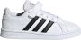 Adidas Originals Kinder gympen met klittenbandsluiting en elastische veters Grand Court Wit - Thumbnail 2