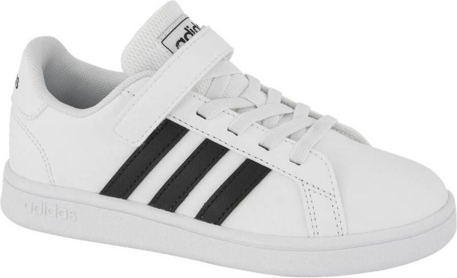 Adidas Originals Kinder gympen met klittenbandsluiting en elastische veters Grand Court Wit - Foto 2