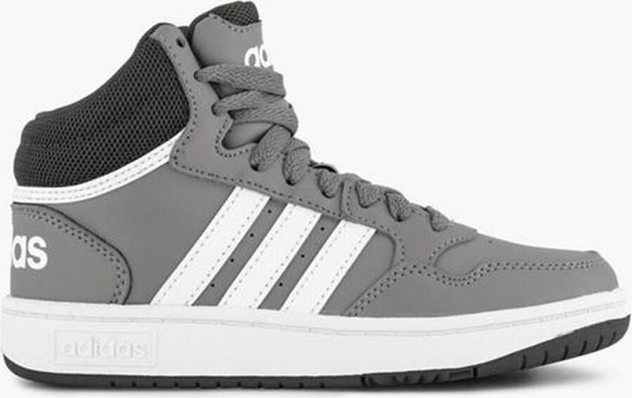 Adidas Sportswear Hoops Mid 3.0 sneakers grijs wit Jongens Imitatieleer 37 1 3 - Foto 3