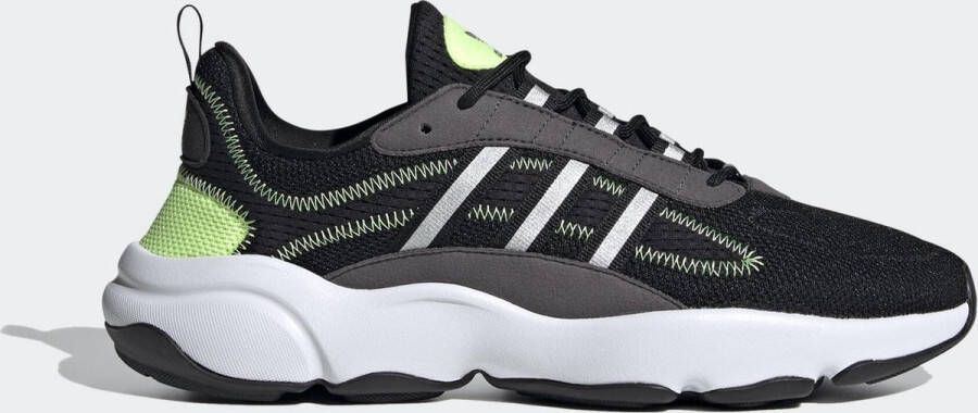 Adidas Haiwee Heren Sneakers Core Black Silver Metallic Grey Six - Foto 4