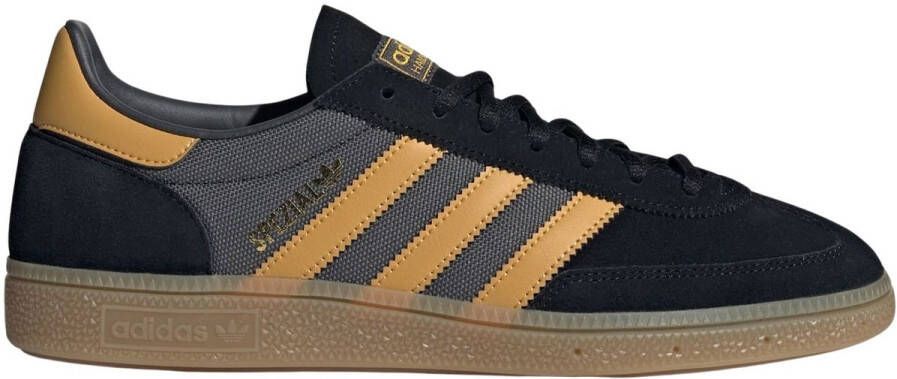 Adidas Originals Handball Spezial Core Black Preloved Yellow Grey Six- Dames Core Black Preloved Yellow Grey Six