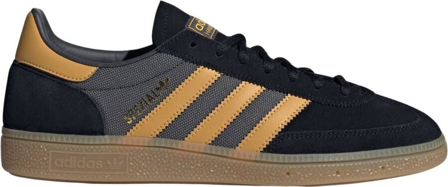 Adidas Originals Handball Spezial Core Black Preloved Yellow Grey Six- Dames Core Black Preloved Yellow Grey Six